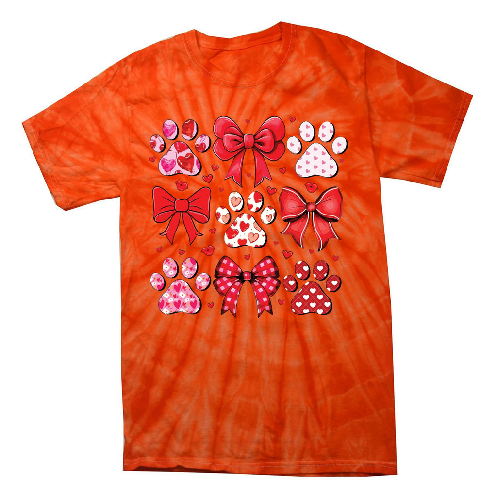 Dog Valentine Coquette Dog Mom ValentineS Day Tie-Dye T-Shirt