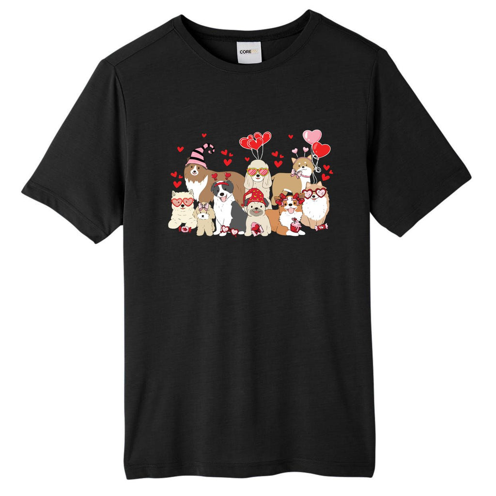 Dog Valentine Day Tall Fusion ChromaSoft Performance T-Shirt