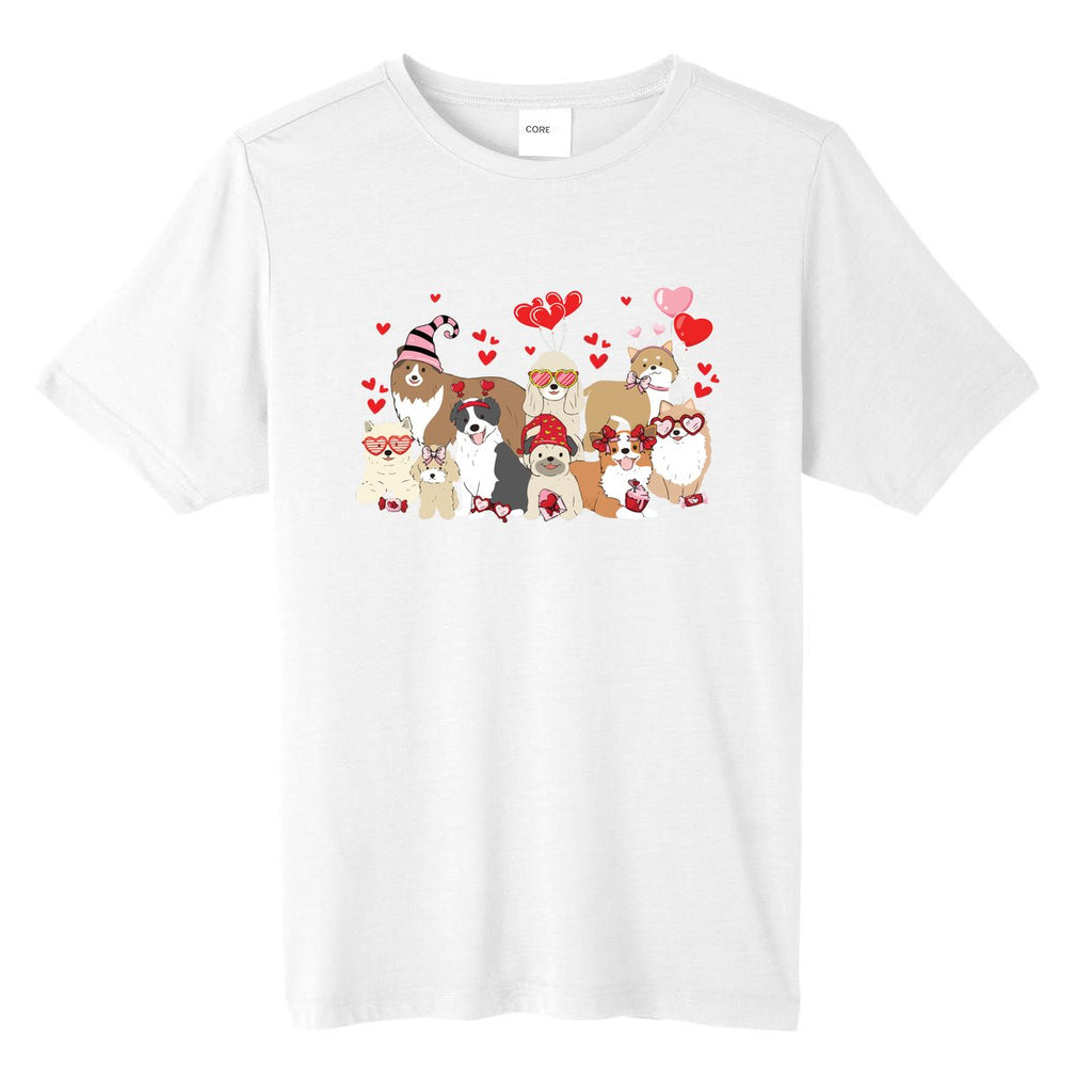 Dog Valentine Day Tall Fusion ChromaSoft Performance T-Shirt