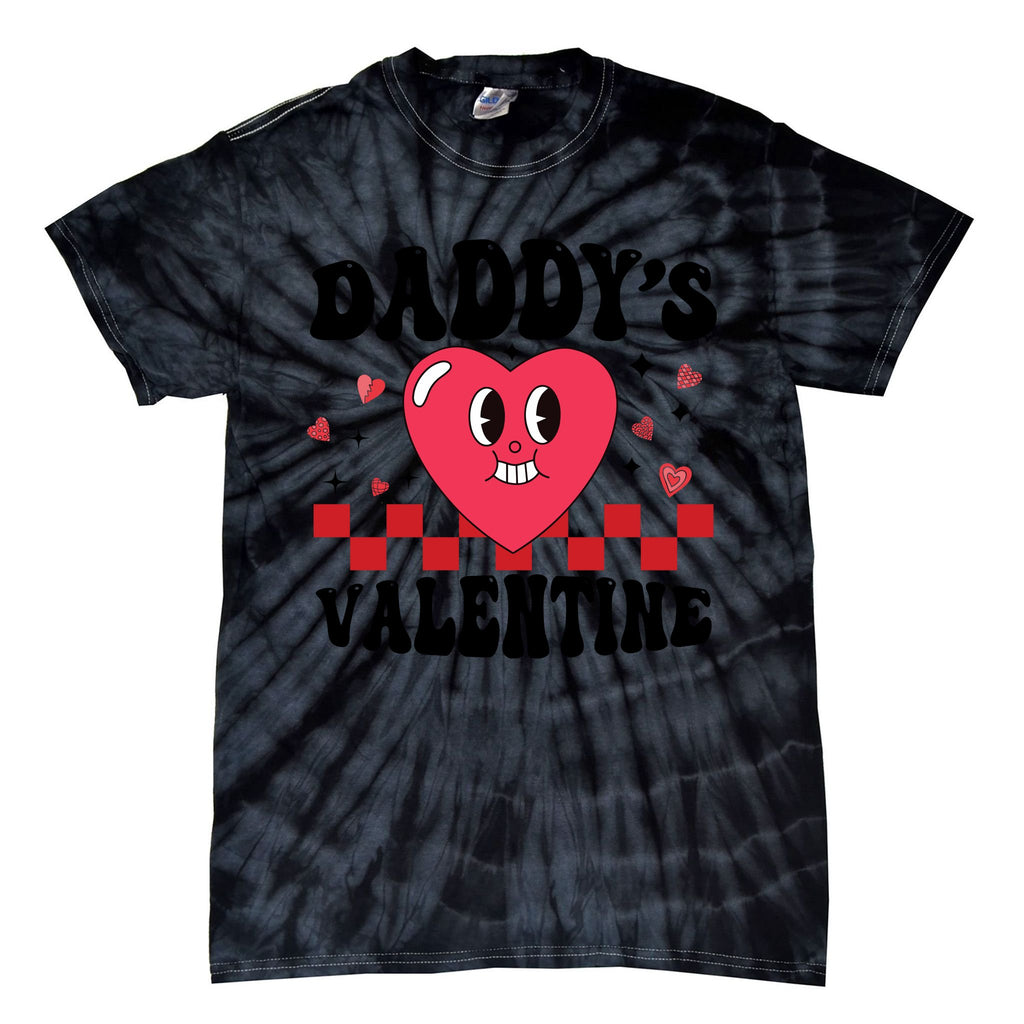 DaddyS Valentine Love Matching With Her Couple Tie-Dye T-Shirt