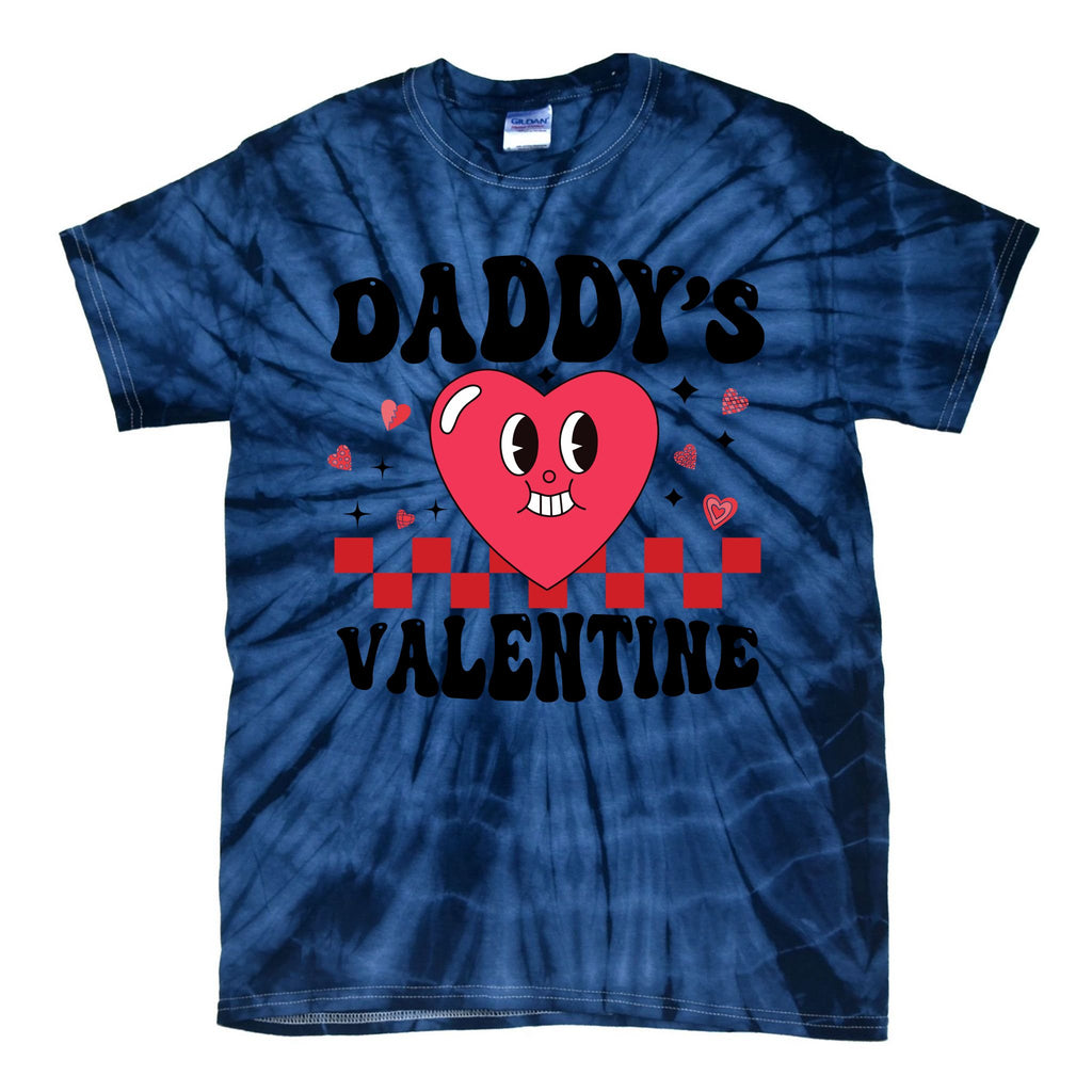 DaddyS Valentine Love Matching With Her Couple Tie-Dye T-Shirt