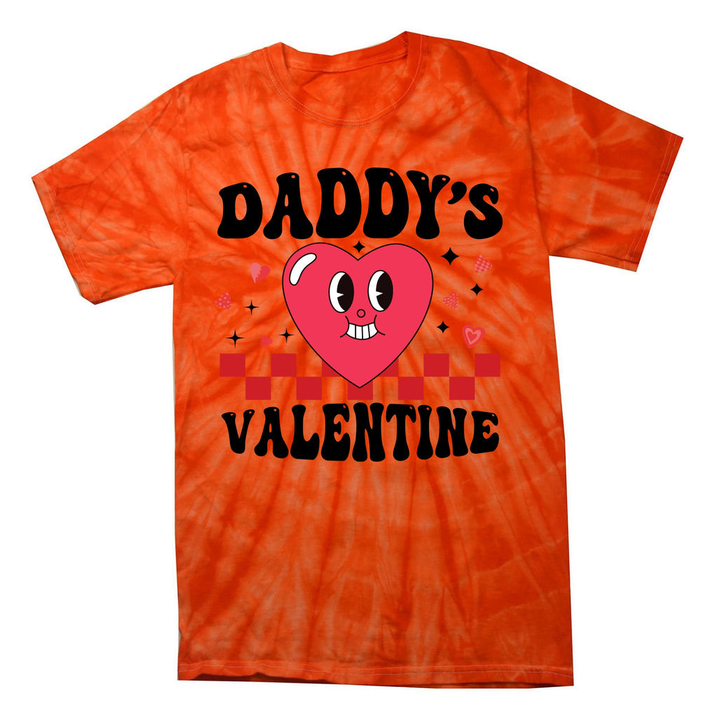 DaddyS Valentine Love Matching With Her Couple Tie-Dye T-Shirt