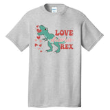 Dinosaur Valentine Love Asaurus Rex Gift For boy Valentine Day Tall T-Shirt