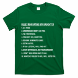 Rules For Dating My Daughter Funny Dad Daughter T-Shirt