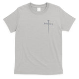 Embroidered 3 Nails Cross Jesus Christ Christian Faith In God Embroidered T-Shirt