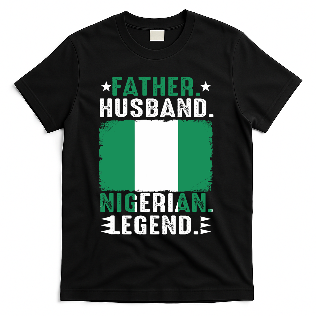 Father Husband Nigeria Father's Day Proud Dad Family Lover  T-Shirt