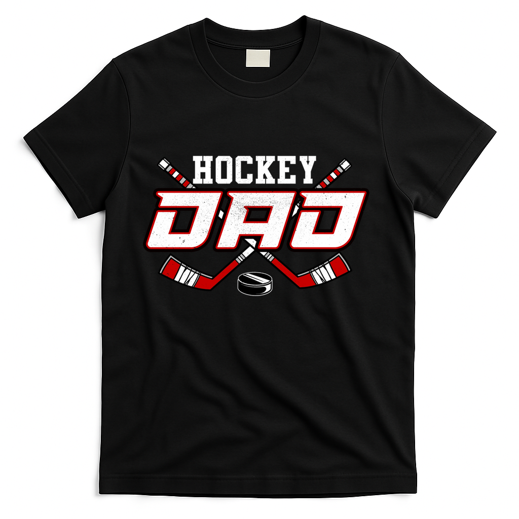 Papa FatherS Day Vintage Hockey Dad Gift T-Shirt