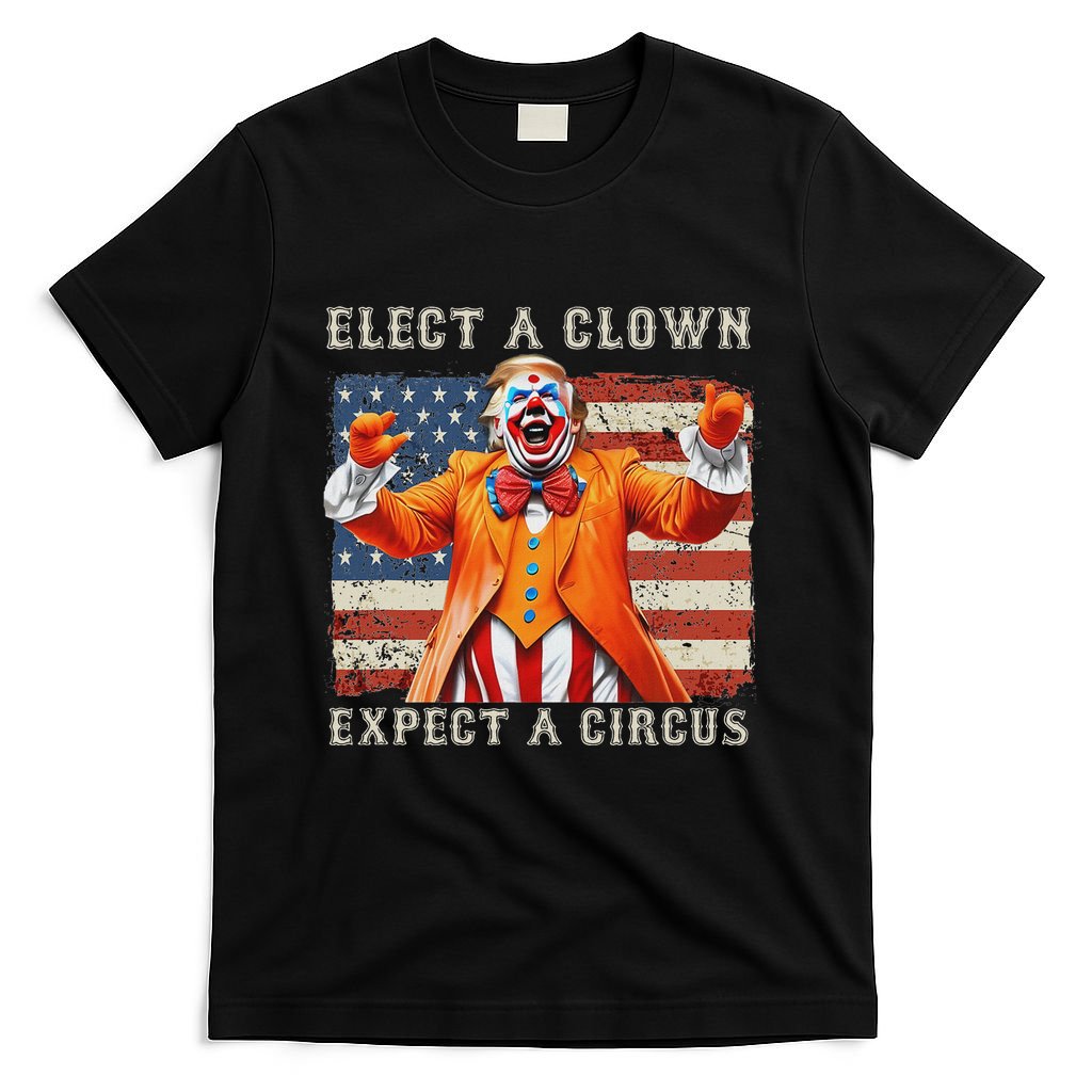 Elect A Clown Expect A Circus Usa Flag T-Shirt
