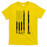 Electrician American Flag USA T-Shirt