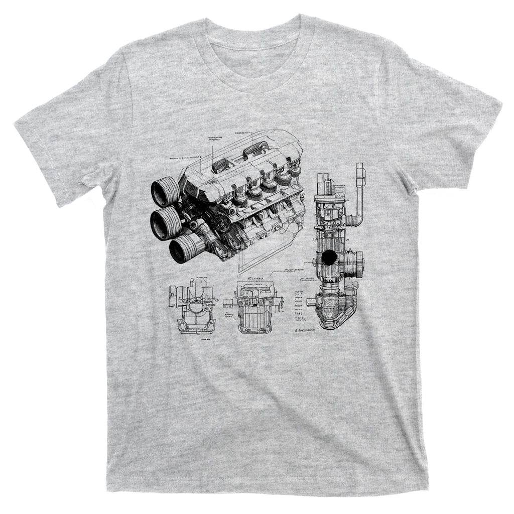 Engine Blueprint T-Shirt