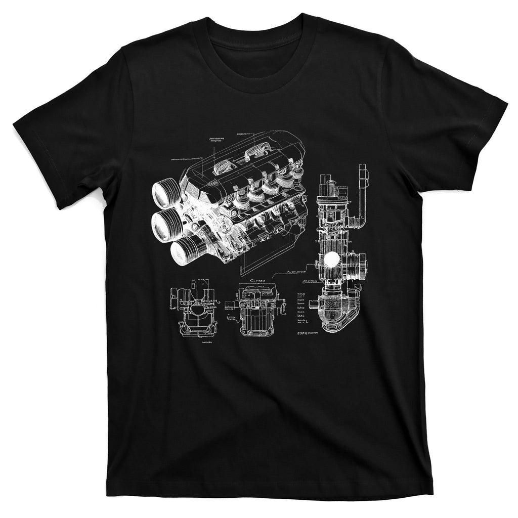 Engine Blueprint T-Shirt