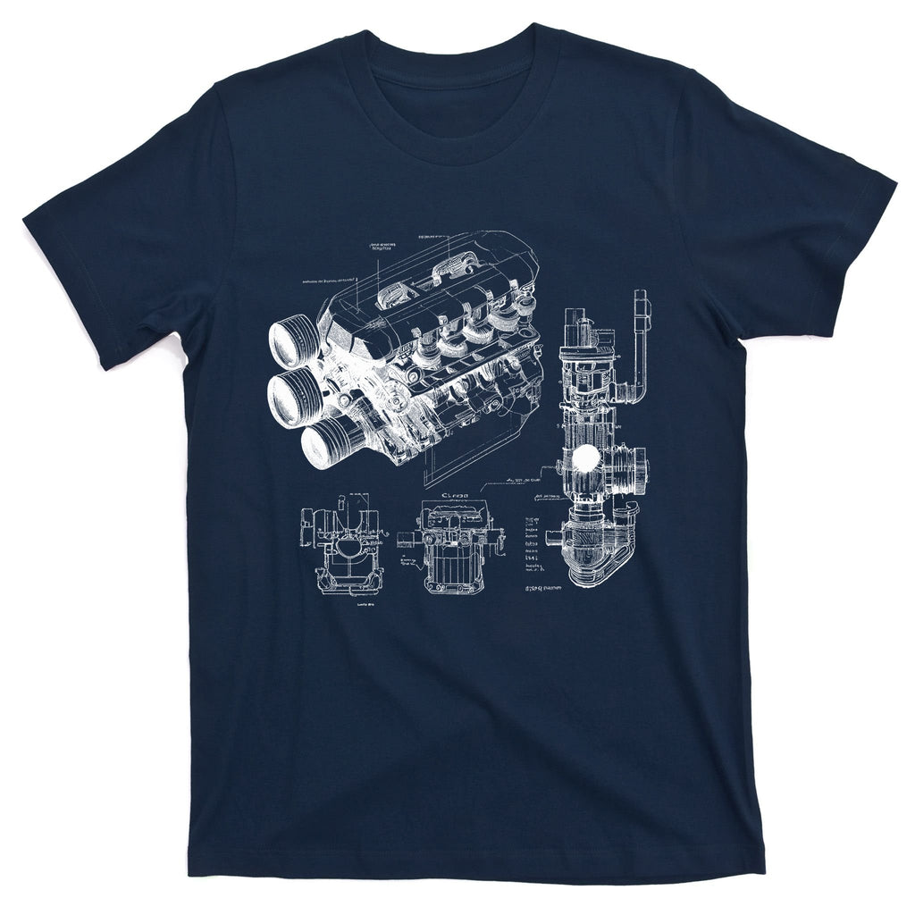 Engine Blueprint T-Shirt