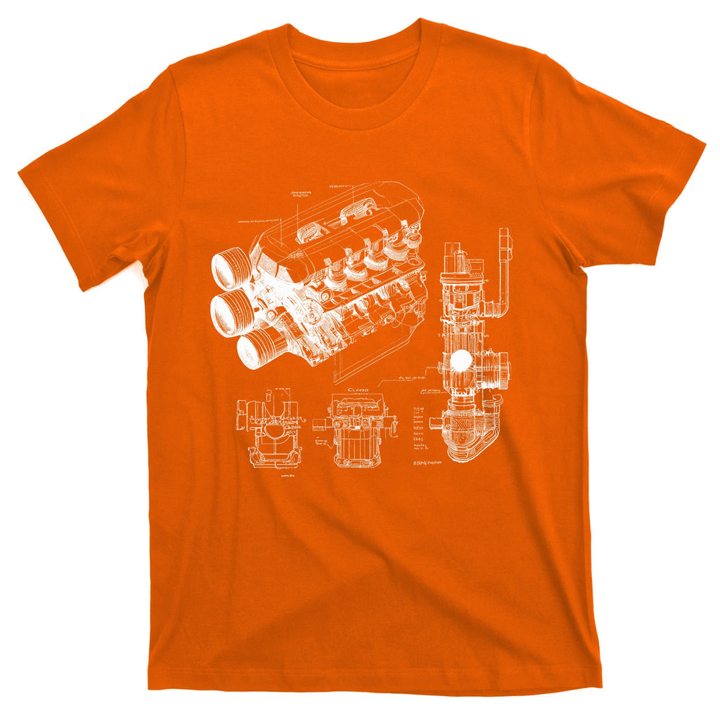 Engine Blueprint T-Shirt