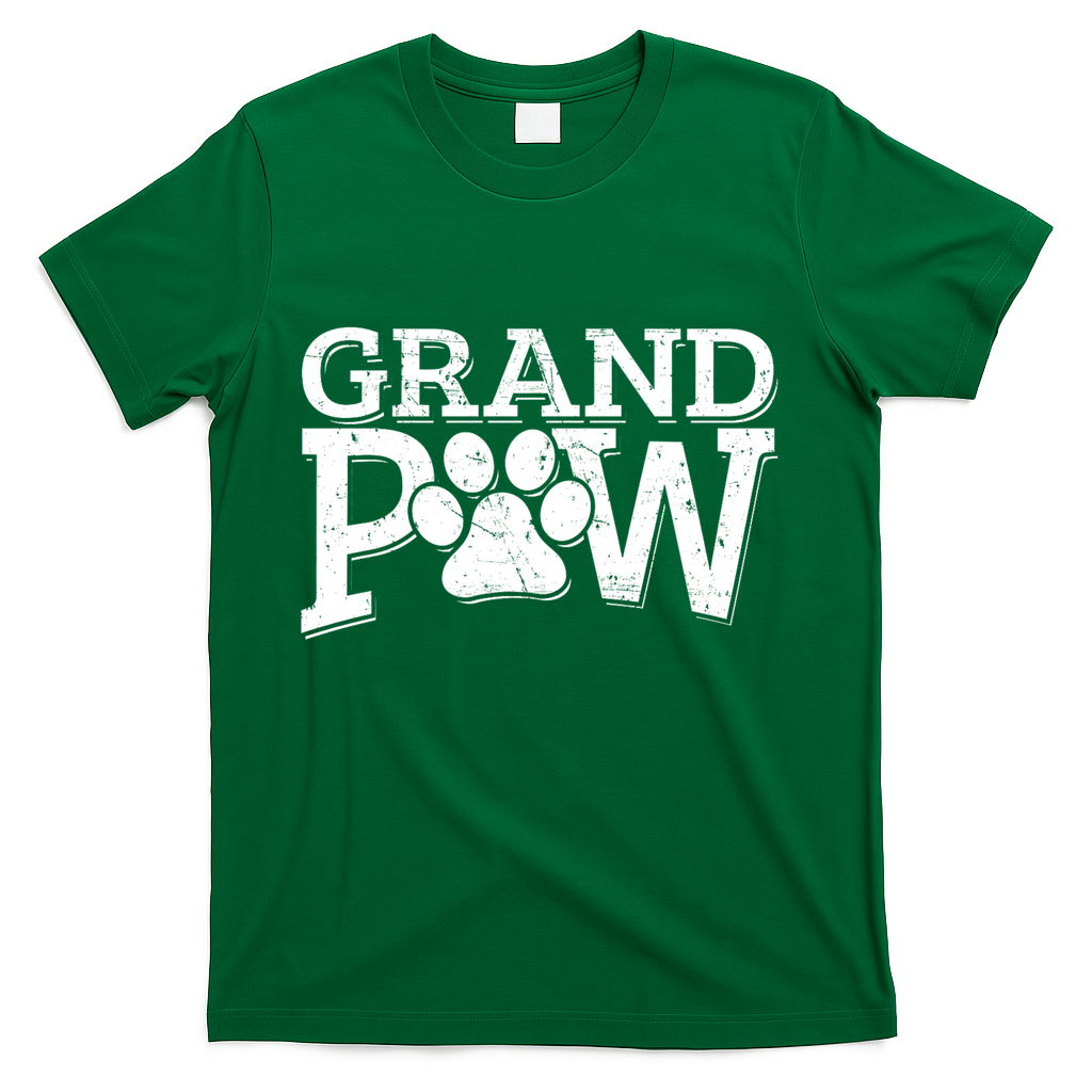 Grandpaw Dog Grandpa Grand Paw Gifts Dad Father T-Shirt