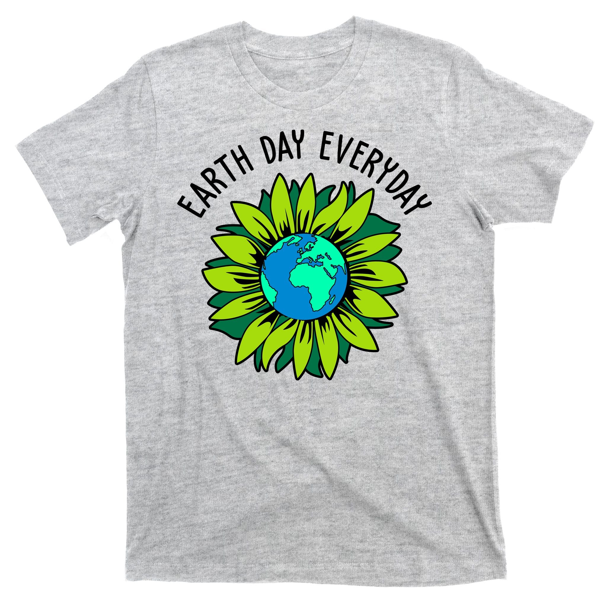 Earth Day Everyday Flower Globe T-Shirt
