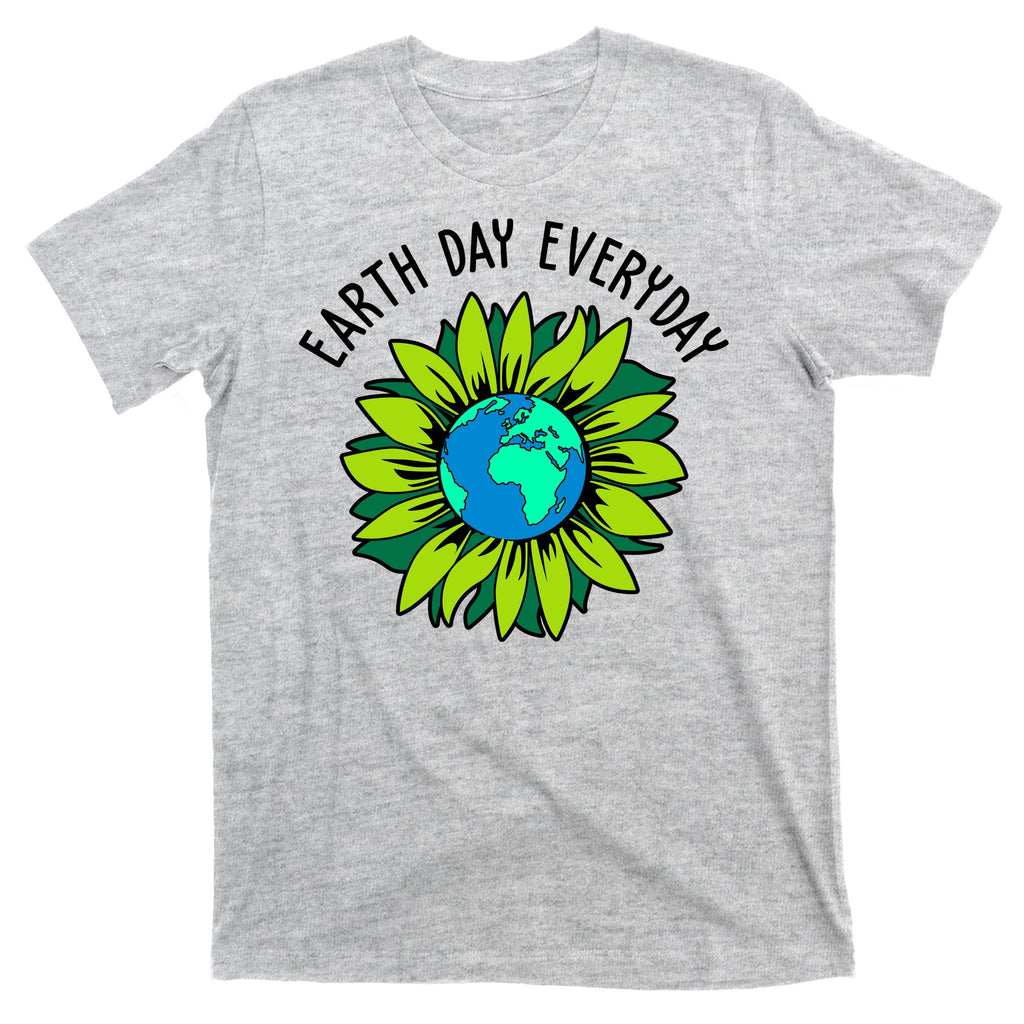 Earth Day Everyday Flower Globe T-Shirt