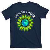 Earth Day Everyday Flower Globe T-Shirt