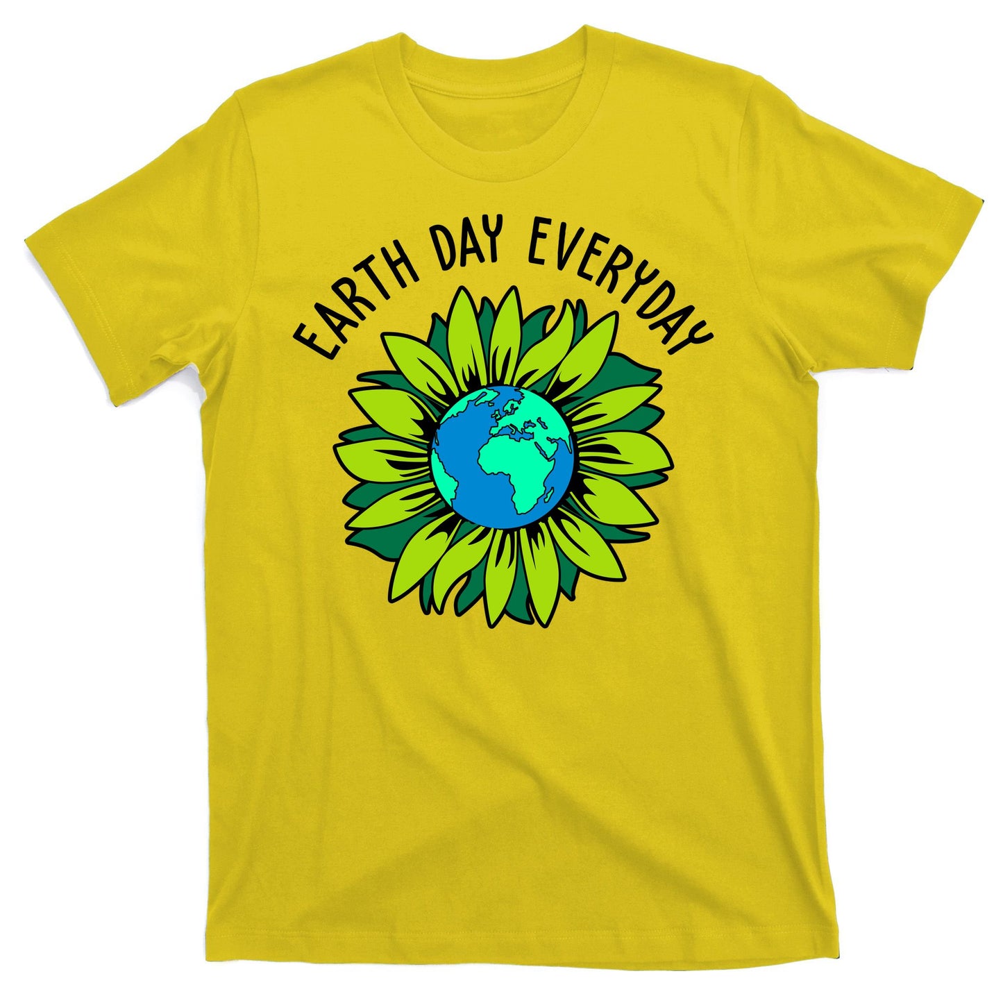 Earth Day Everyday Flower Globe T-Shirt