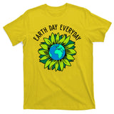 Earth Day Everyday Flower Globe T-Shirt