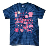 Emergency Department Valentine Funny Er Nurse Tie-Dye T-Shirt