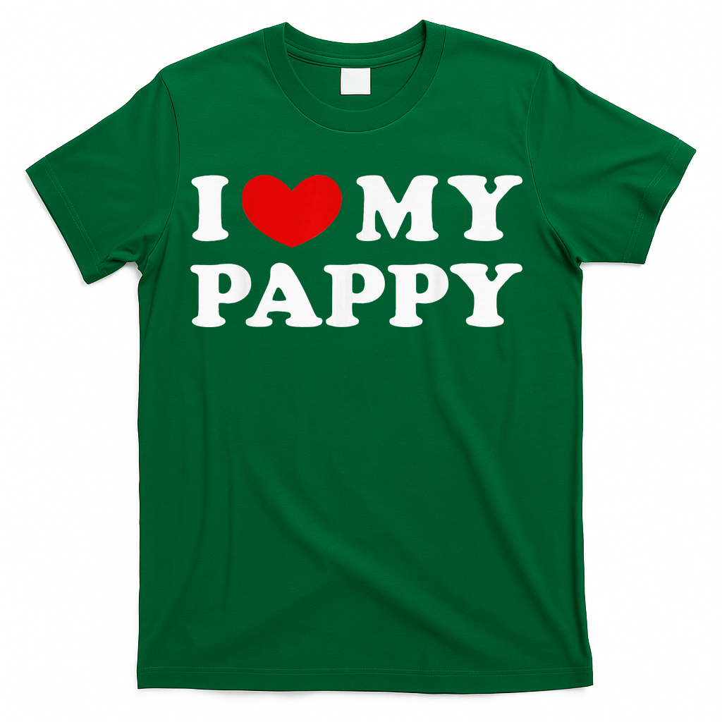 I Love My Pappy I Heart My Pappy T-Shirt