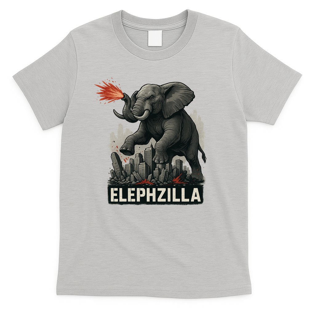 Elephent Elephzilla Parody In Action T-Shirt