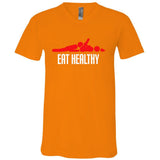 Eat Healthy Sexy Rude Valentine Day V-Neck T-Shirt