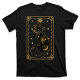 Elegant Galaxy Tarot Card Cat T-Shirt