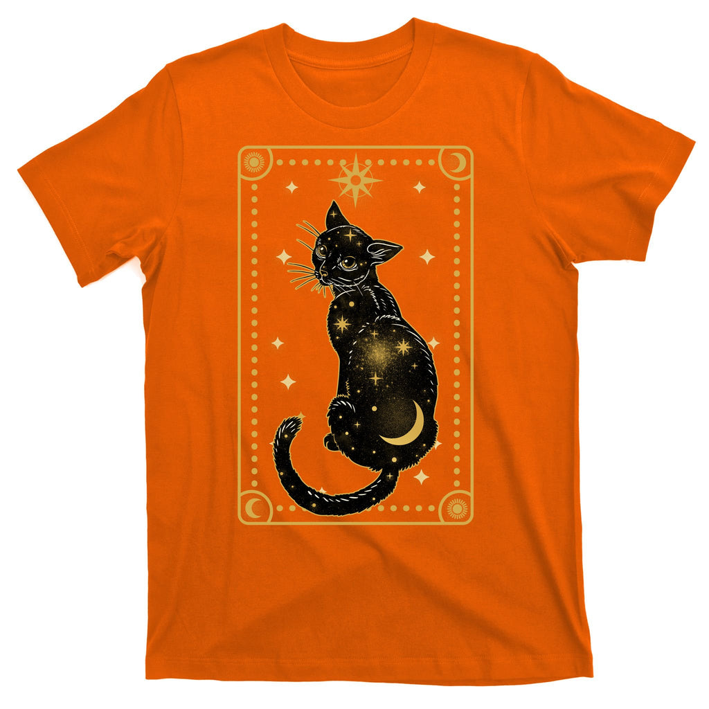 Elegant Galaxy Tarot Card Cat T-Shirt