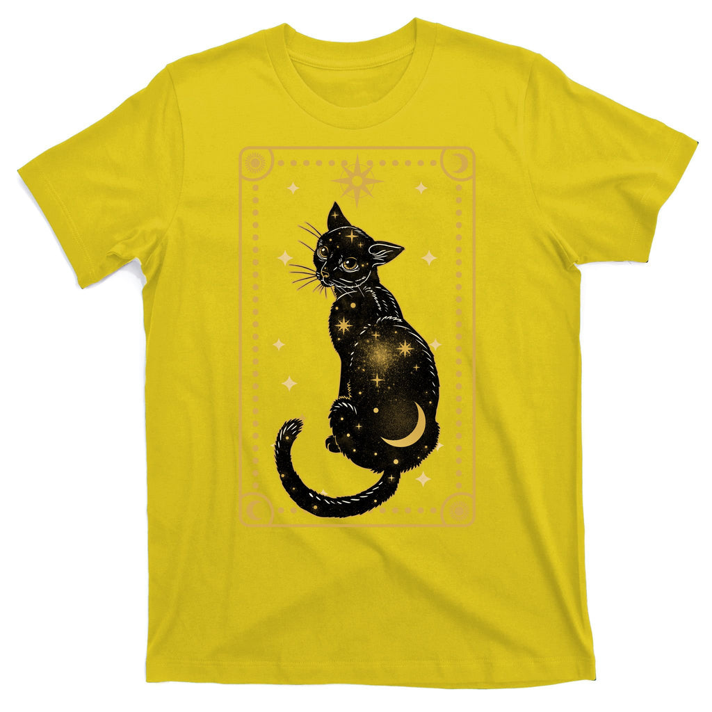 Elegant Galaxy Tarot Card Cat T-Shirt