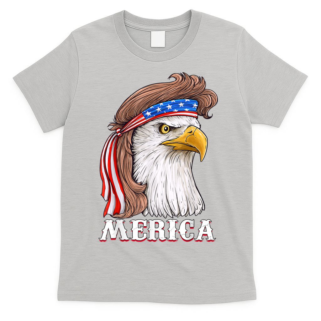 Eagle Mullet 4th Of July USA American Flag Merica T-Shirt