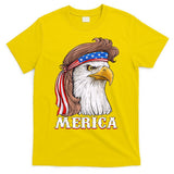 Eagle Mullet 4th Of July USA American Flag Merica T-Shirt