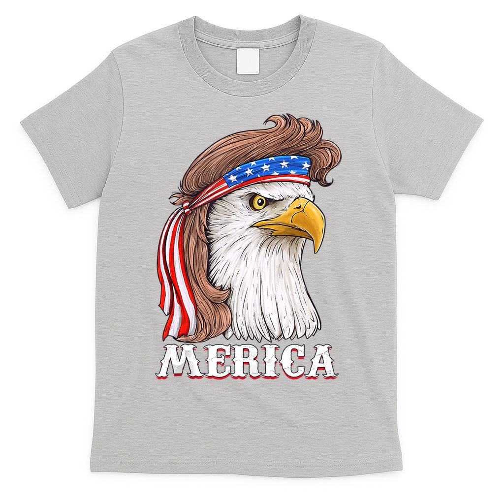Eagle Mullet 4th Of July USA American Flag Merica T-Shirt