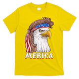 Eagle Mullet 4th Of July USA American Flag Merica T-Shirt