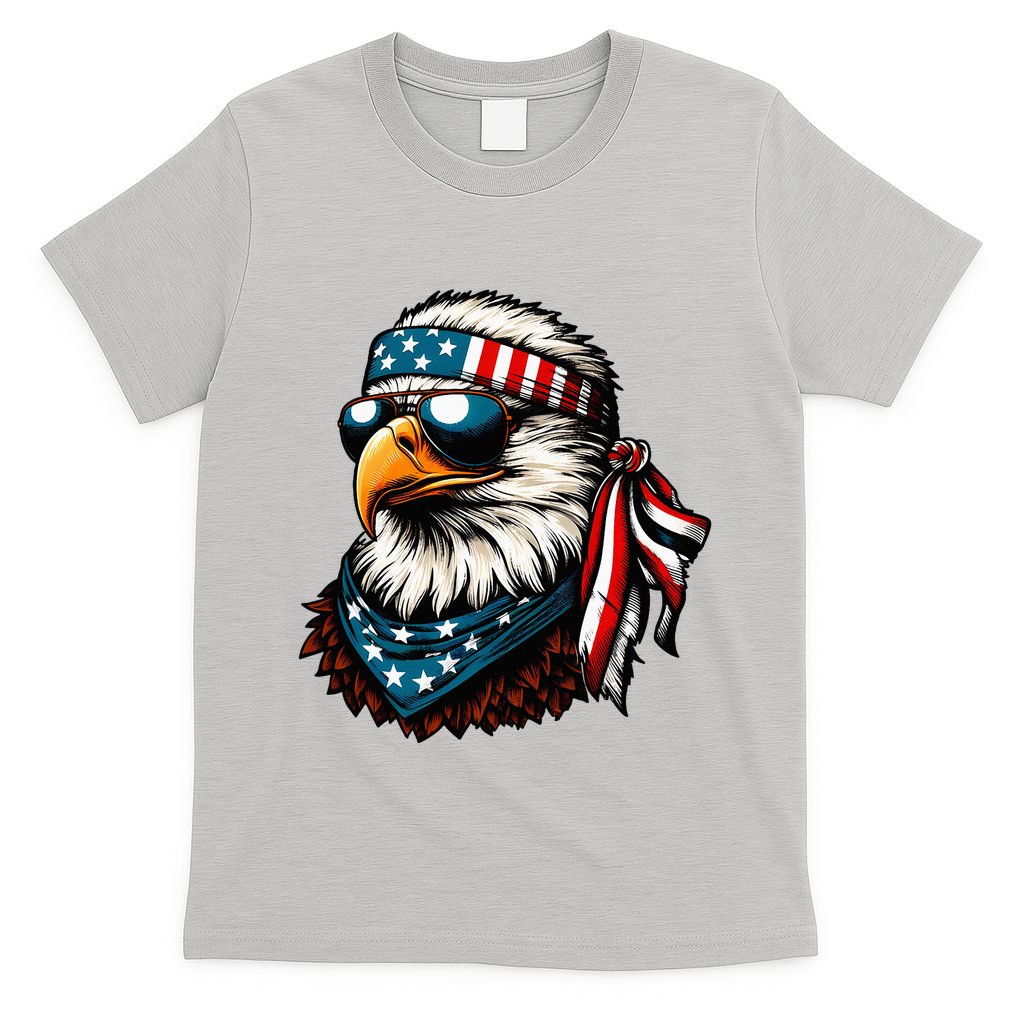 Eagle Mullet Patriotic 4th Of July Patriot Usa American Flag T-Shirt