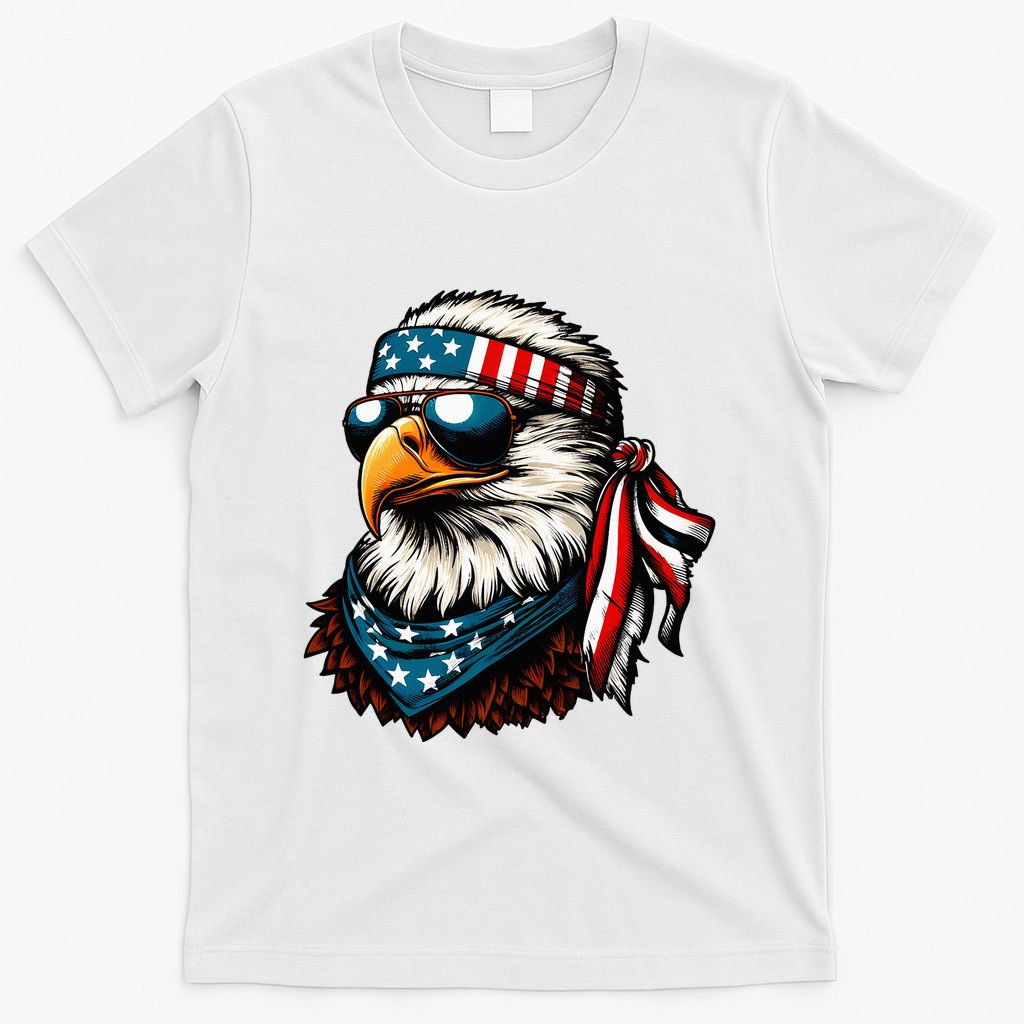 Eagle Mullet Patriotic 4th Of July Patriot Usa American Flag T-Shirt