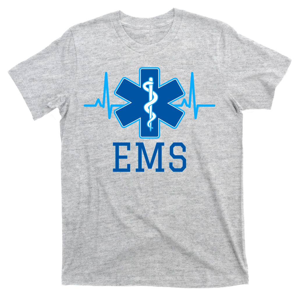 EMS Emergency Medical Services Pulse Logo T-Shirt