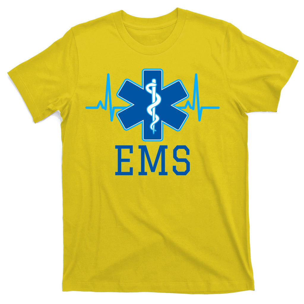 EMS Emergency Medical Services Pulse Logo T-Shirt