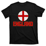 England Soccer Football Red and White Cross Flag logo T-Shirt