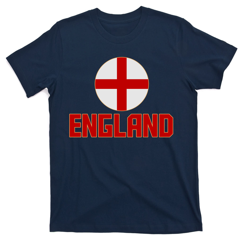 England Soccer Football Red and White Cross Flag logo T-Shirt