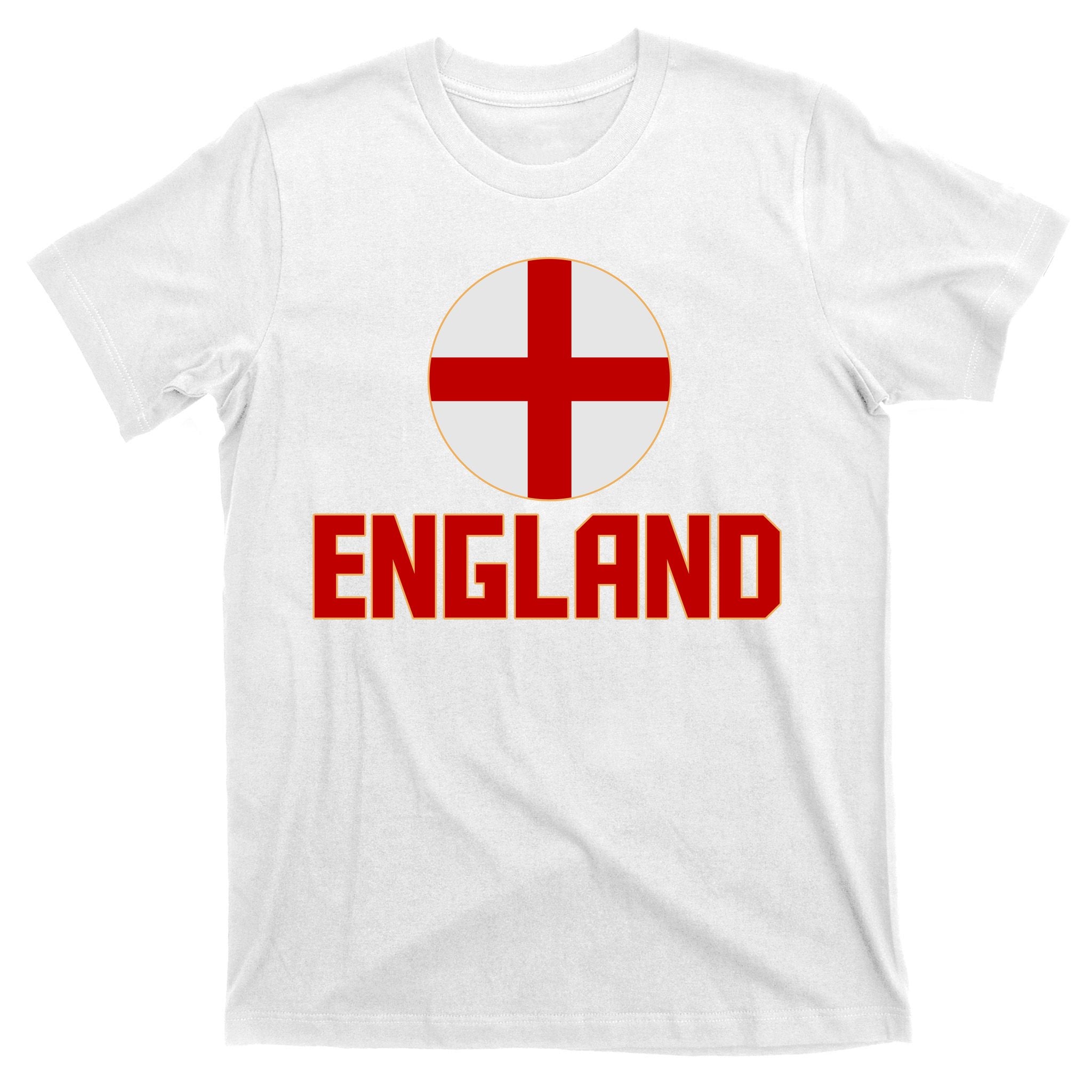 England Soccer Football Red and White Cross Flag logo T-Shirt