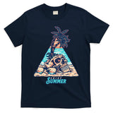 Enjoy Tropical Summer Vacation Skull T-Shirt
