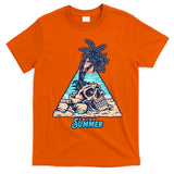Enjoy Tropical Summer Vacation Skull T-Shirt