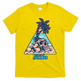 Enjoy Tropical Summer Vacation Skull T-Shirt