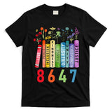 Equal Rights Book Flower Anti Trump Feminist Women Rights T-Shirt
