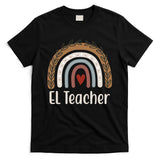 El Teacher Rainbow Heart T-Shirt
