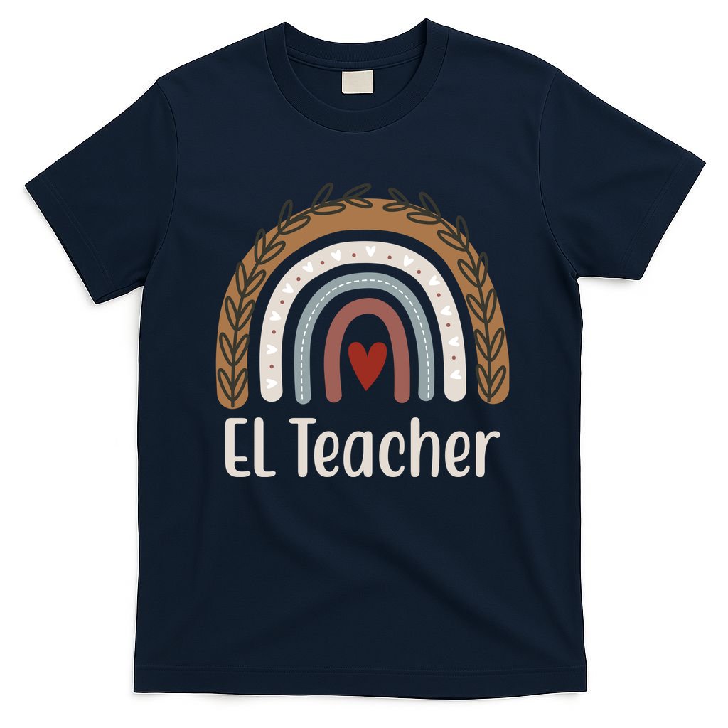 El Teacher Rainbow Heart T-Shirt