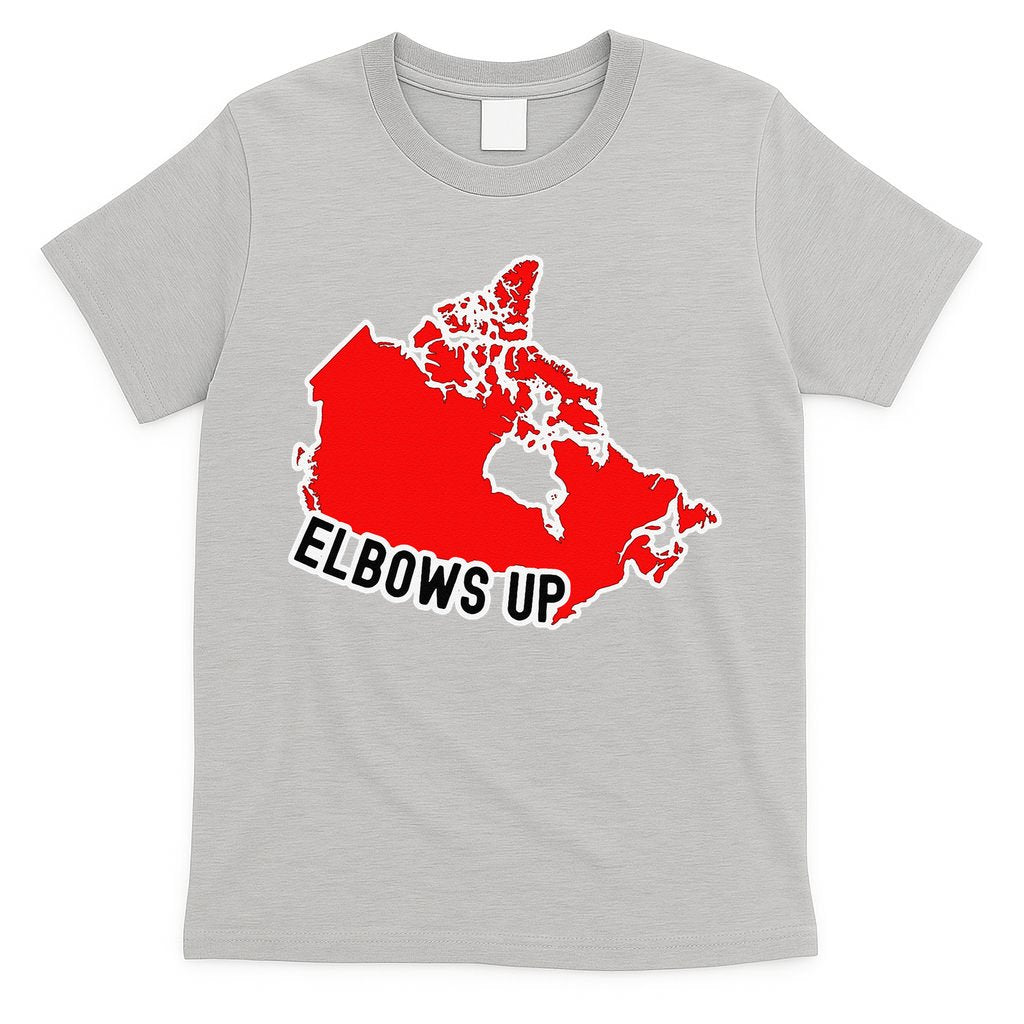 Elbows Up - Canada Map - Anti Trump - True North - Never 5 T-Shirt