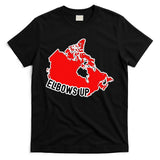 Elbows Up - Canada Map - Anti Trump - True North - Never 5 T-Shirt