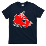 Elbows Up - Canada Map - Anti Trump - True North - Never 5 T-Shirt